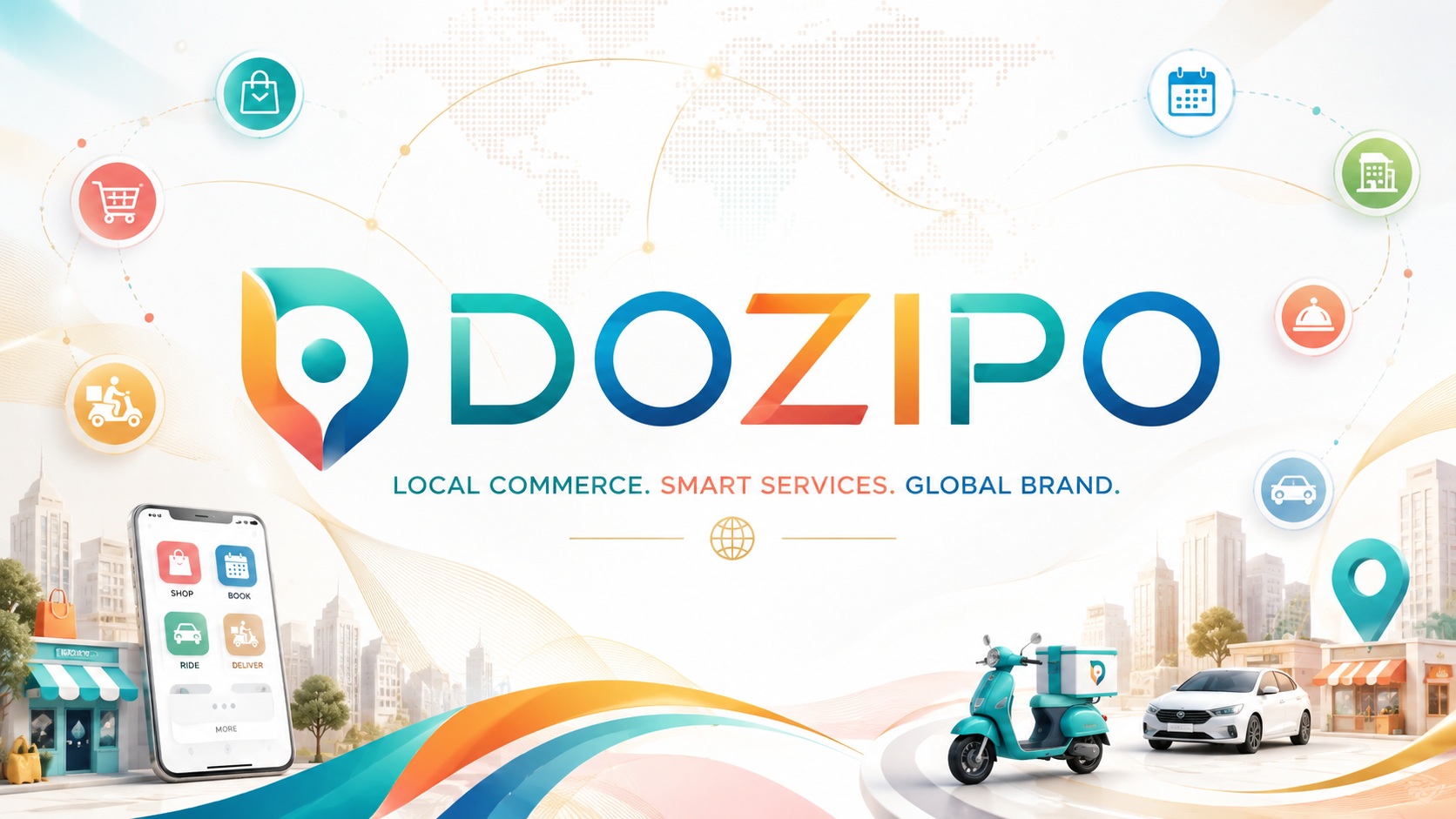 Local Commerce Platform Branding & DOZIPO.com | DOMEIXA