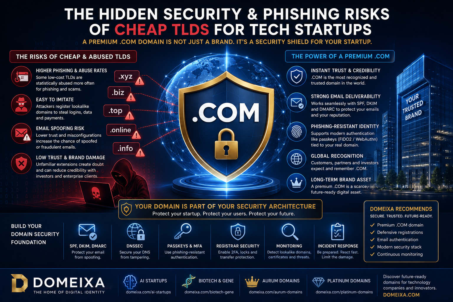 Cheap TLDs and Phishing Risks for Startups | DOMEIXA